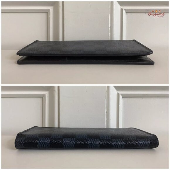 Authentic Louis Vuitton Damier Graphite Coated Canvas Leather Brazza Wallet 2018 - Picture 5 of 15